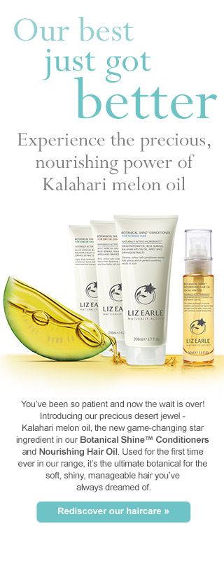 Our best just got better - Experience the precious, nourishing power of Kalahari melon oil - You’ve been so patient and now the wait is over! Introducing our precious desert jewel - Kalahari melon oil, the new game-changing star ingredient in our Botanical Shine™ Conditioners and Nourishing Hair Oil. Used for the first time ever in our range, it’s the ultimate botanical for the soft, shiny, manageable hair you’ve always dreamed of. Rediscover our haircare